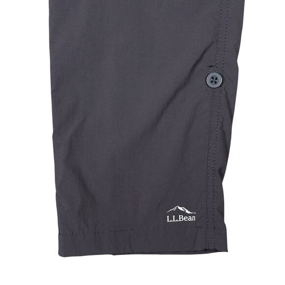 LL Bean Access Trail Straight Leg Pants Women's 14 Gray Hiking Outdoors Camping - Picture 7 of 11